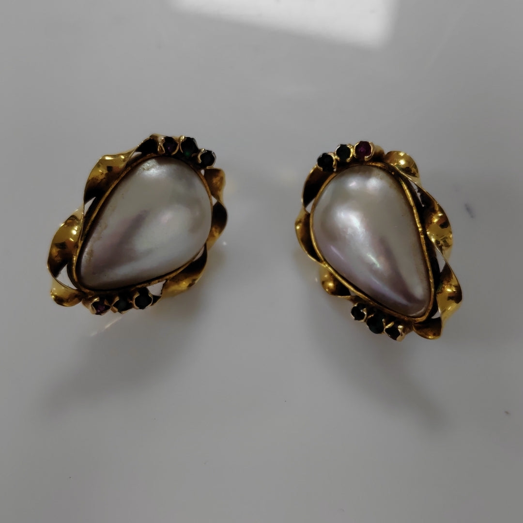 ARETES PAR ORO 14 K 9.9 GRMS (SEMINUEVO)