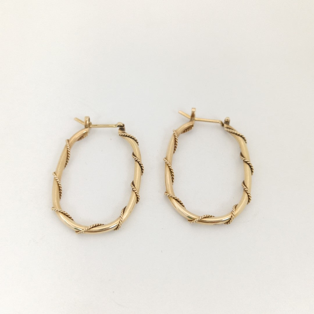 ARRACADAS PAR ORO 14 K 3.2 GRMS (SEMINUEVO)