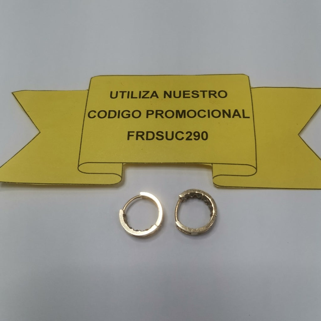 ARETES PAR ORO 14 K 2.8 GRMS (SEMINUEVO)