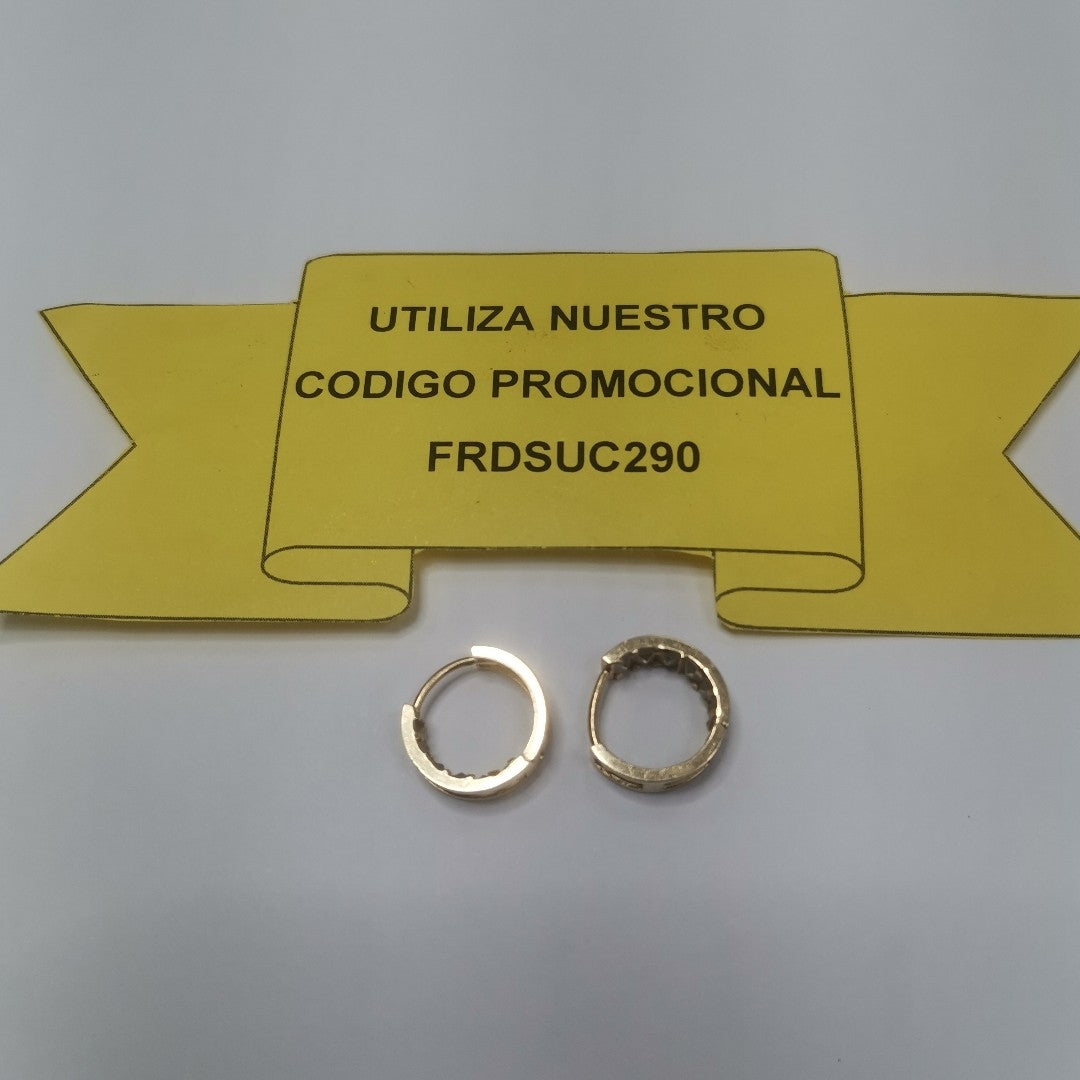 ARETES PAR ORO 14 K 2.8 GRMS (SEMINUEVO)