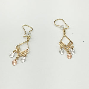 ARETES PAR ORO 14 K 2,70 GRMS (SEMINUEVO)