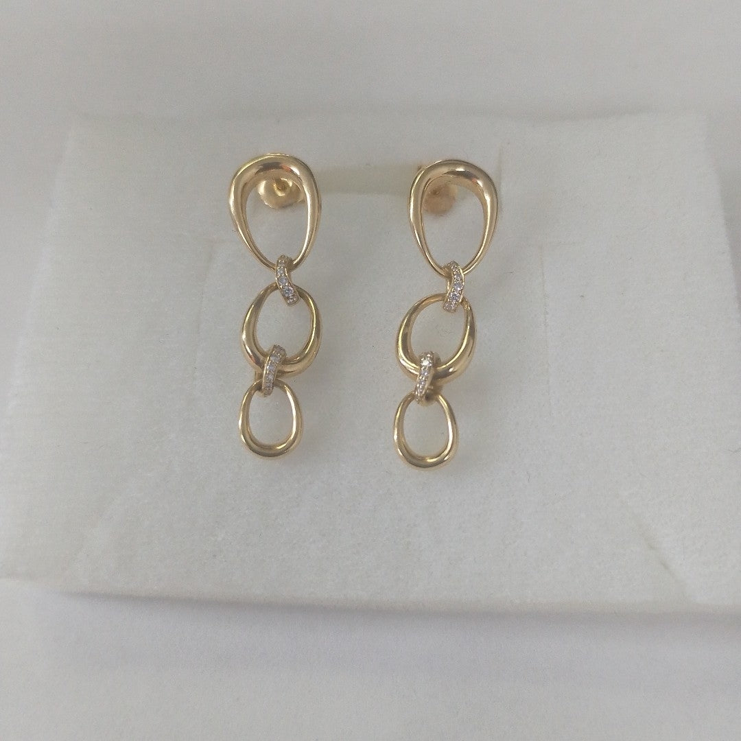 ARETES PAR ORO 18 K 7.7 GRMS (SEMINUEVO)
