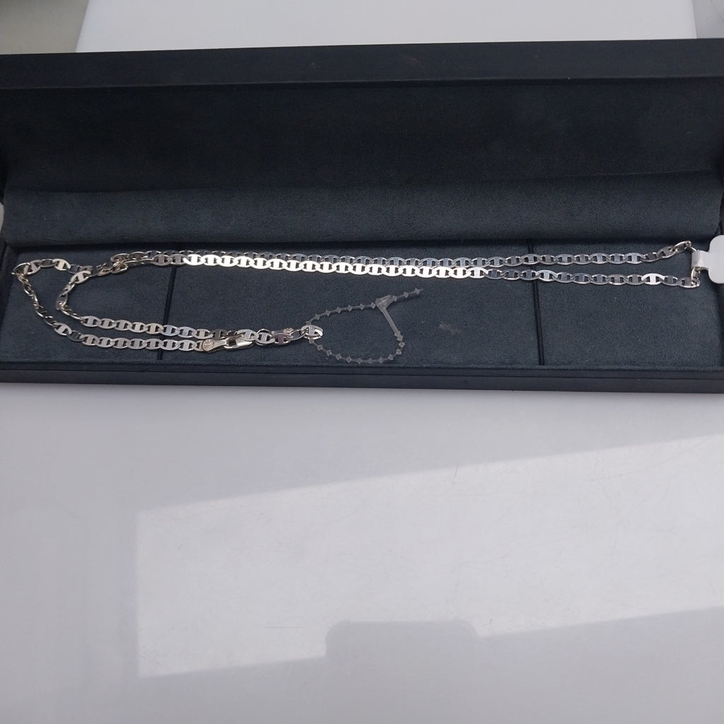 CADENA TEJIDO GUCHI PLATA .925 60 CM 9.2 GR (NUEVO)