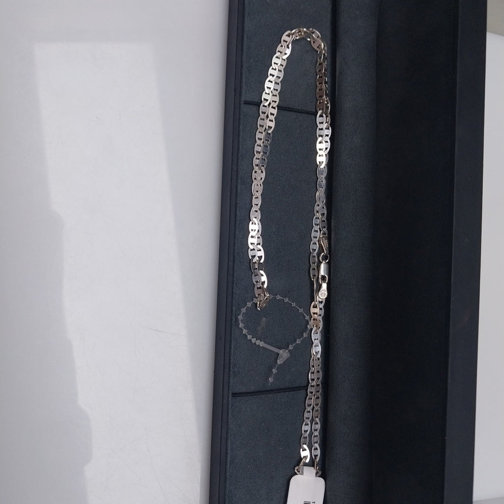 CADENA TEJIDO GUCHI PLATA .925 60 CM 8.8 GR (NUEVO)