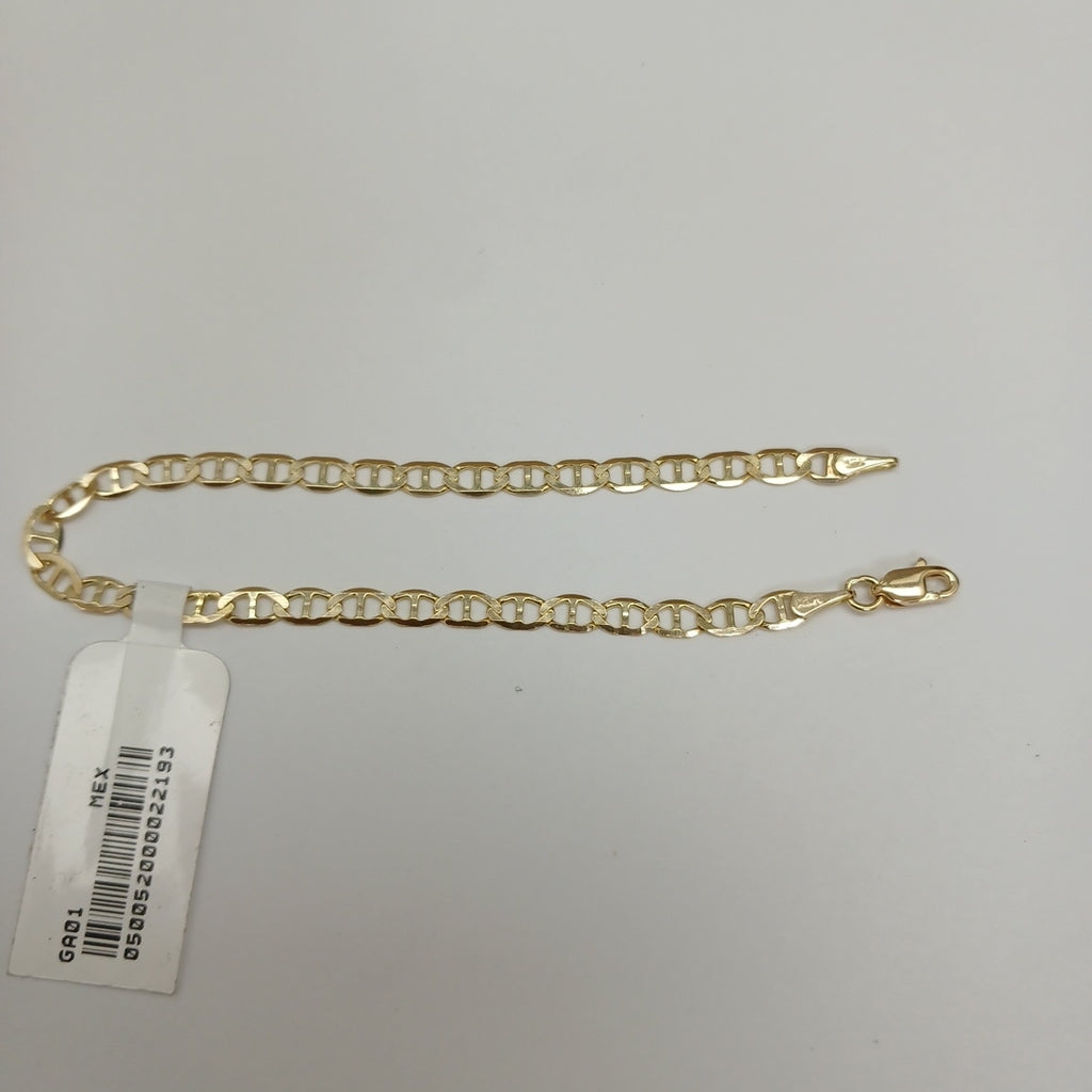 PULSERAS TEJIDO MARINERA ORO 14K 16 CM 2.8 GR (NUEVO)