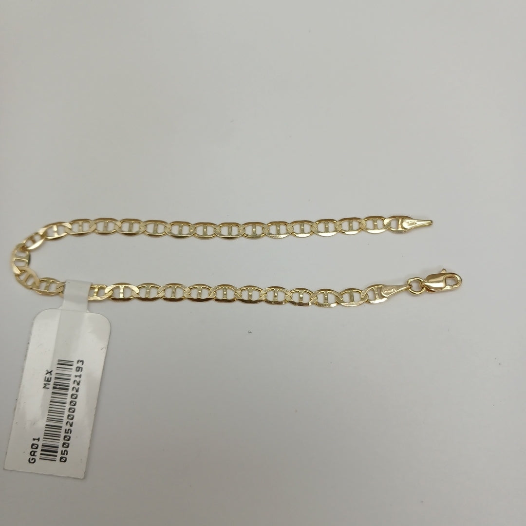 PULSERAS TEJIDO MARINERA ORO 14K 16 CM 2.8 GR (NUEVO)