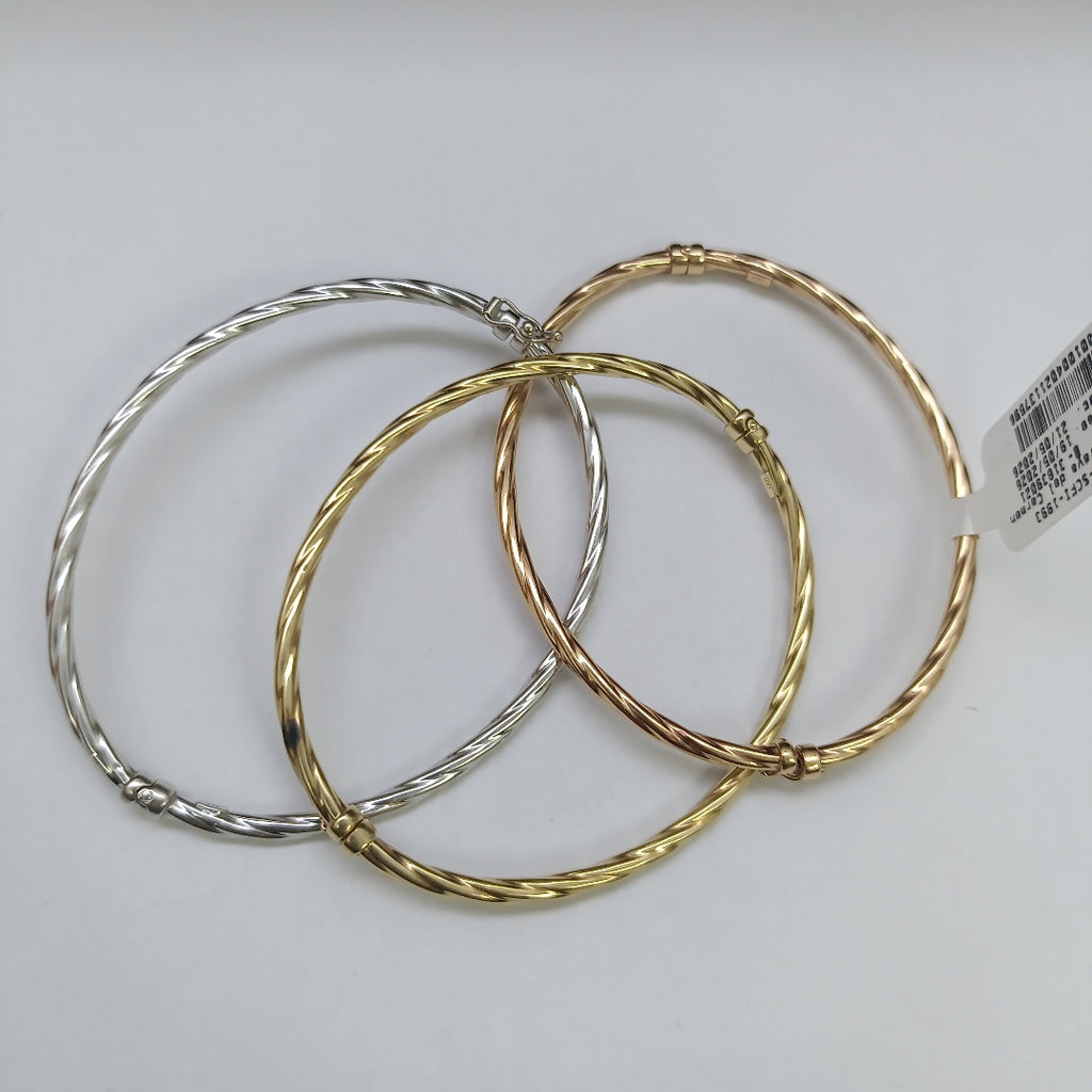 PULSERA RIGIDA ORO COMBINADO 14 K 9.8 GRMS (SEMINUEVO)