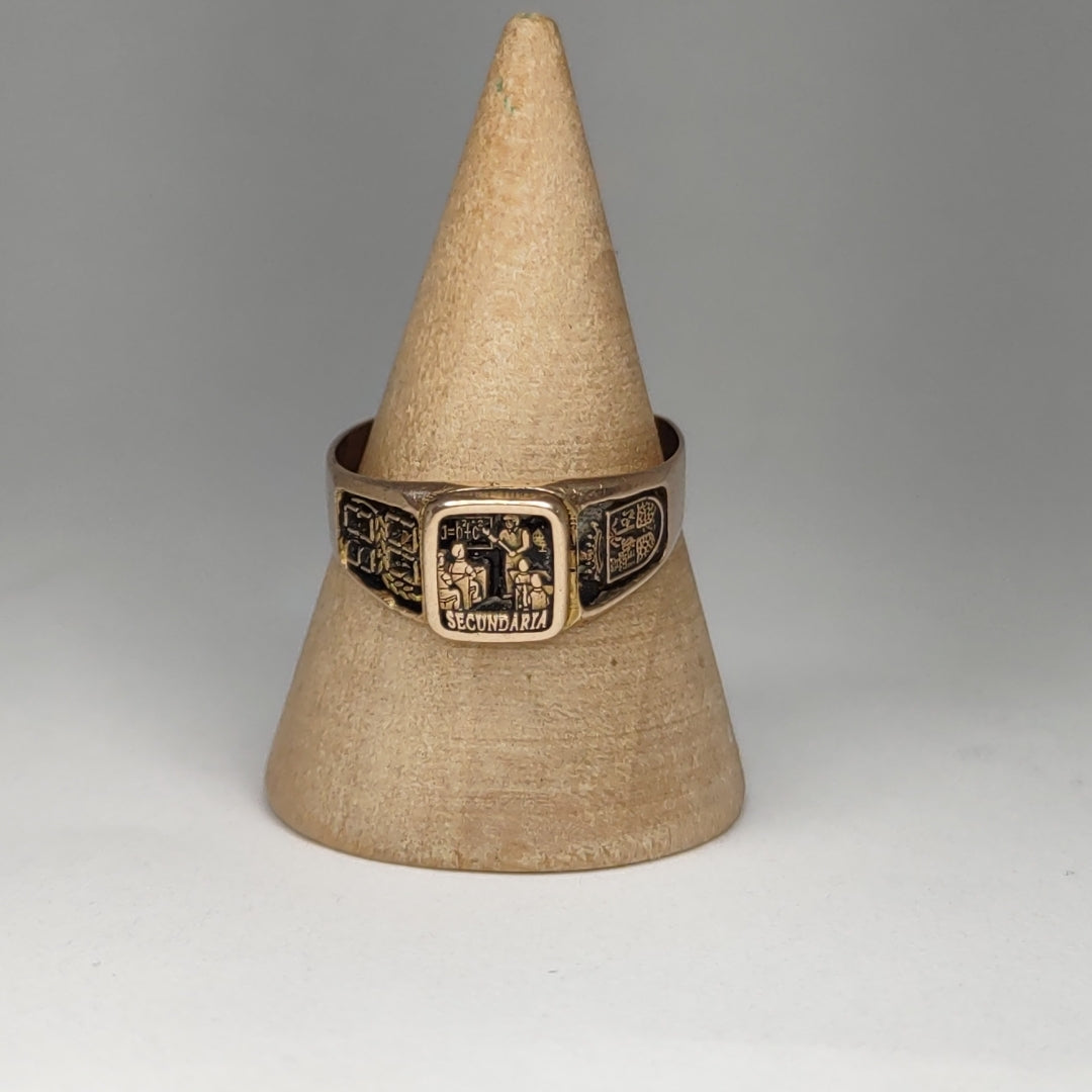 ANILLO DE GRADUACIÓN ORO 8 K 2,50 GRMS (SEMINUEVO)