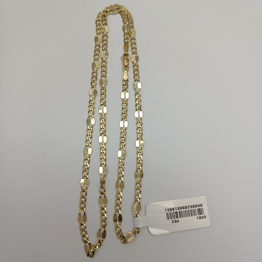 CADENAS TEJIDO ESPECIAL ORO 10K 55 CM 7 GR (NUEVO)