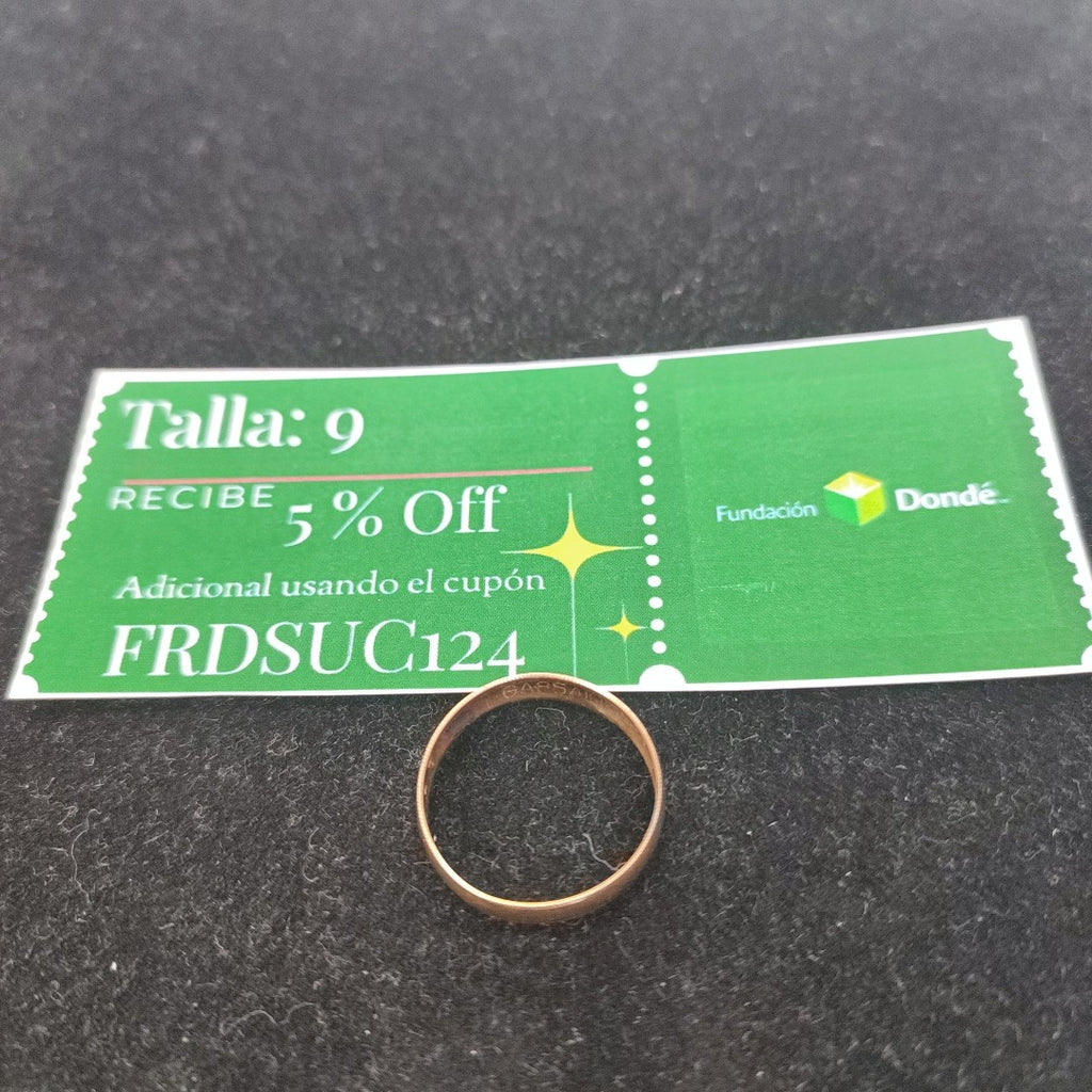 ARGOLLA ORO 10 K 1.2 GRMS (SEMINUEVO)