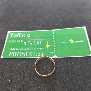 ARGOLLA ORO 10 K 1.2 GRMS (SEMINUEVO)
