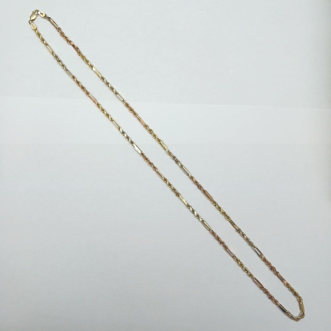 CADENA ORO,ORO COMBINADO 14 K 28,30 GRMS (SEMINUEVO)