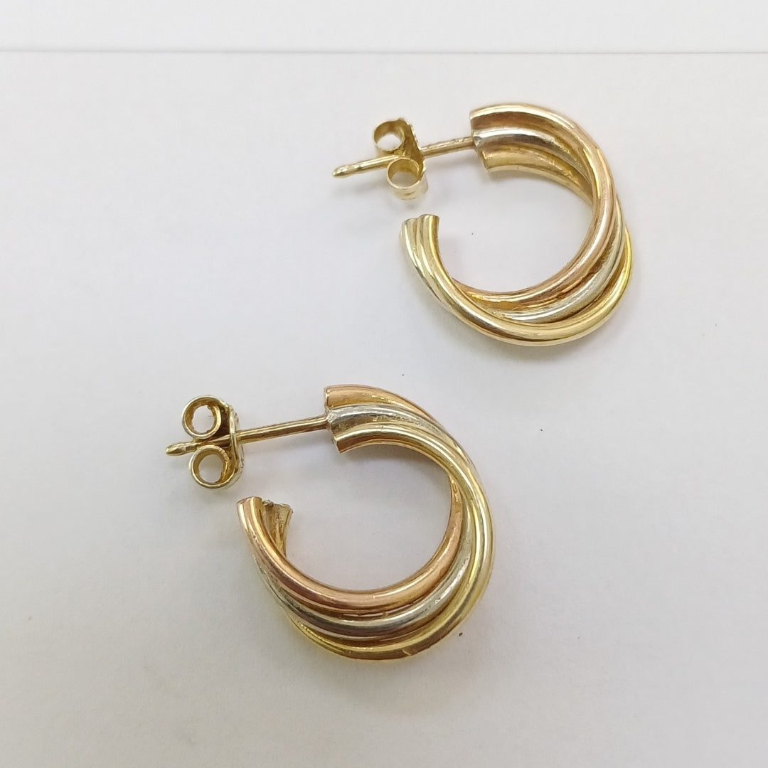 BROQUELES PAR ORO 14 K 2,30 GRMS (SEMINUEVO)