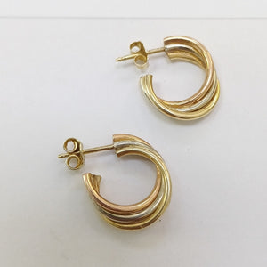 BROQUELES PAR ORO 14 K 2,30 GRMS (SEMINUEVO)