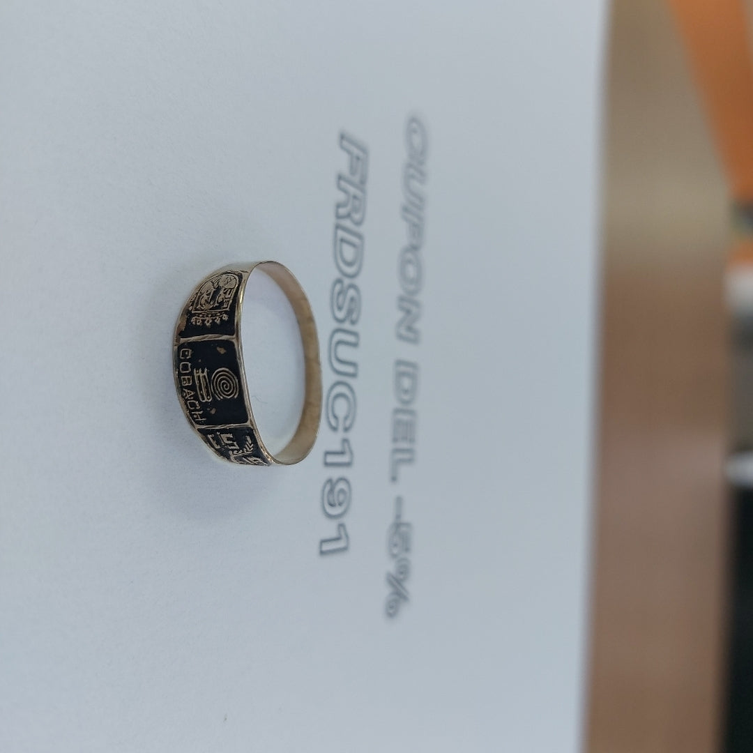ANILLO DE GRADUACIÓN ORO 8 K 1,10 GRMS (SEMINUEVO)
