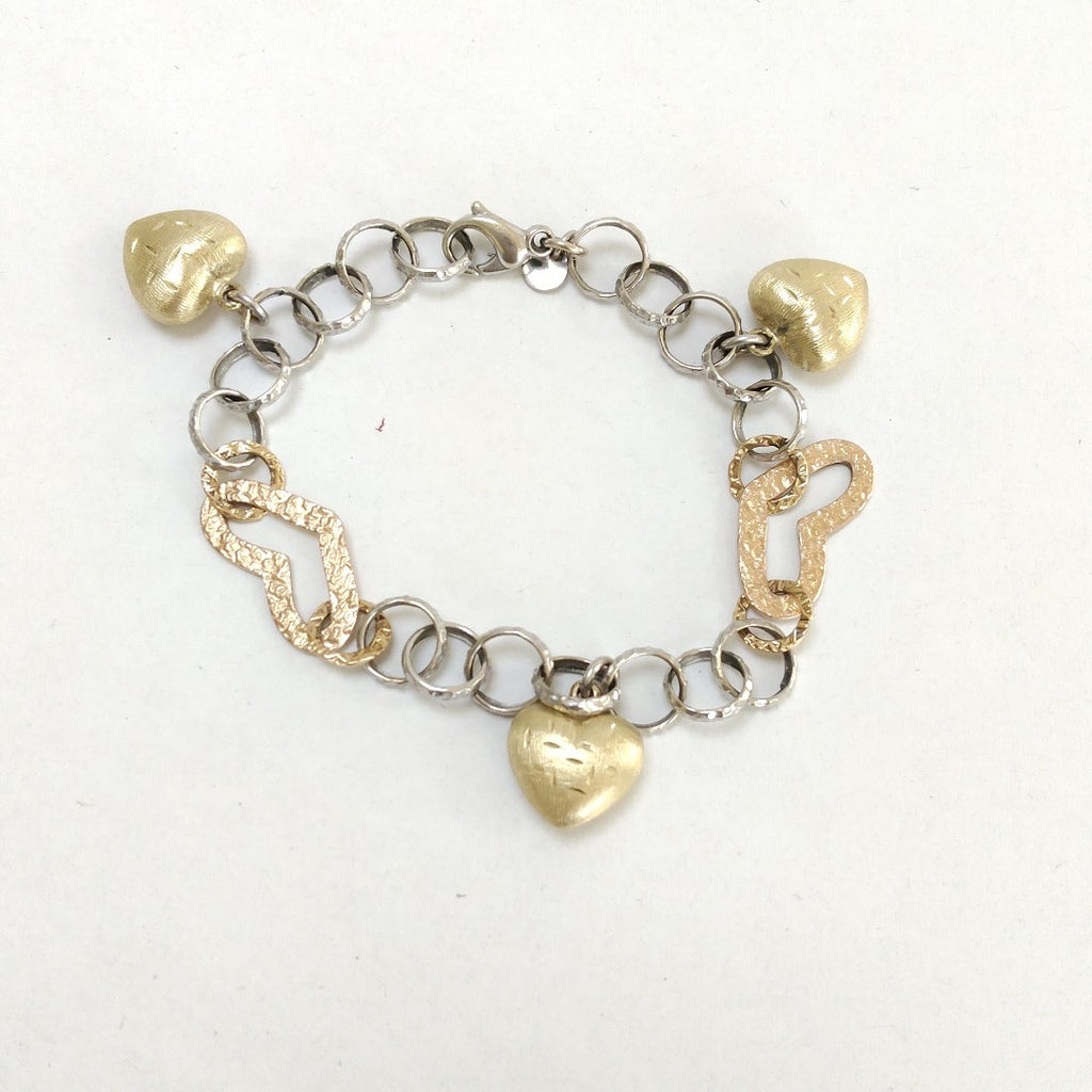 PULSERA ORO COMBINADO 14 K 11,90 GRMS (SEMINUEVO)