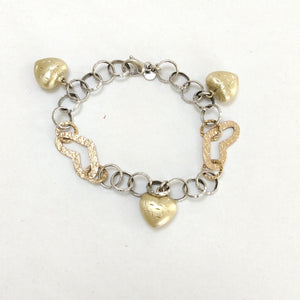 PULSERA ORO COMBINADO 14 K 11,90 GRMS (SEMINUEVO)