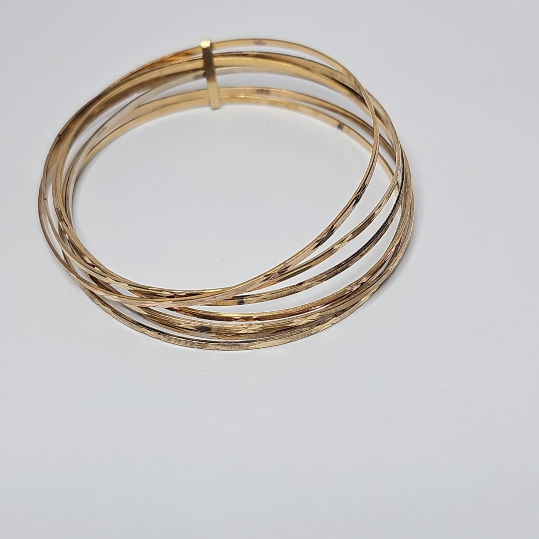 SEMANARIO DE PULSERAS ORO 14 K 27 GRMS (SEMINUEVO)
