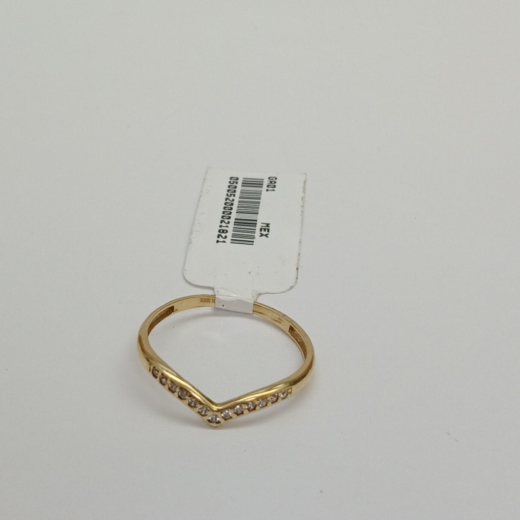ANILLOS C/CIRCONIA ORO 10K TALLA 9 1.2 GR (NUEVO)