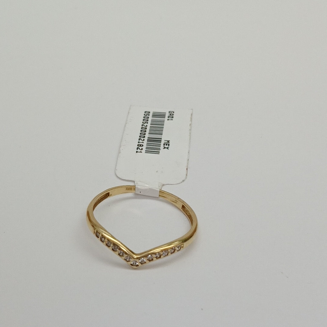 ANILLOS C/CIRCONIA ORO 10K TALLA 9 1.2 GR (NUEVO)