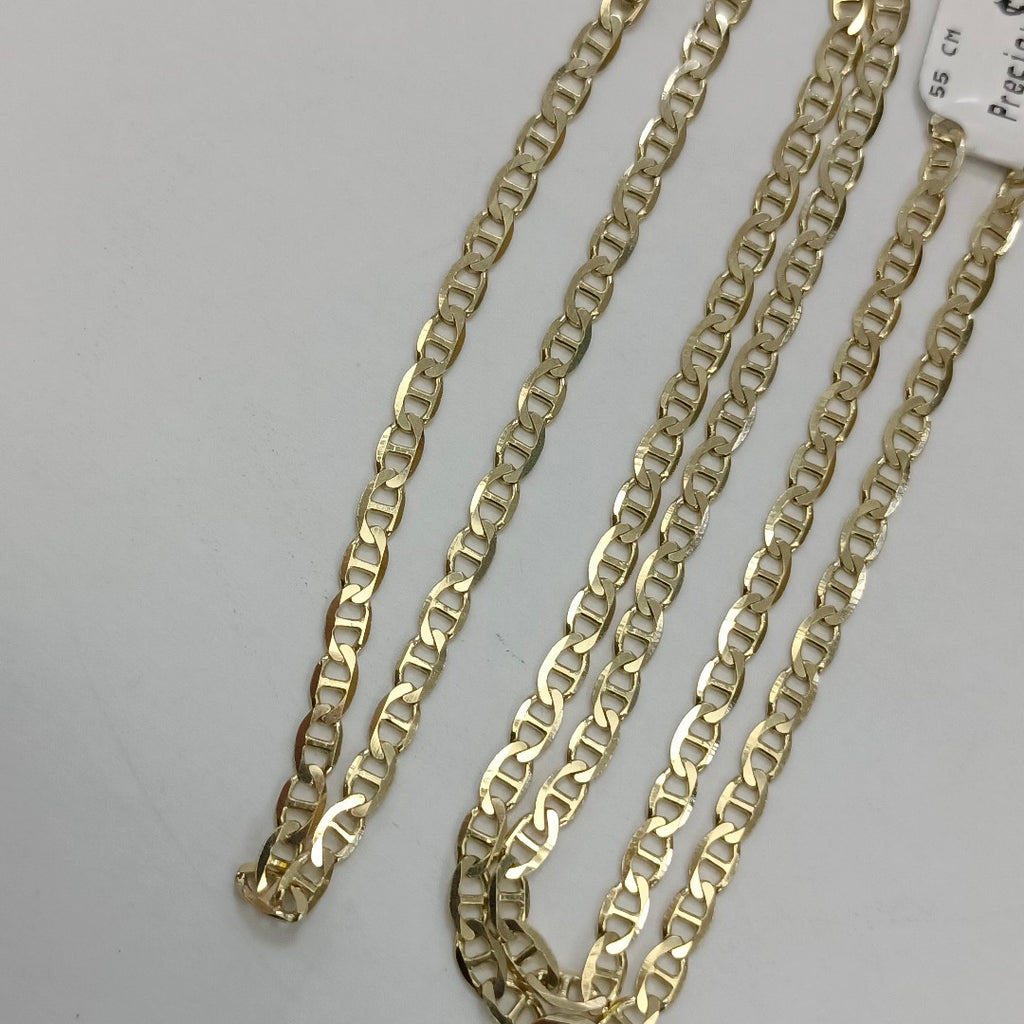 CADENAS TEJIDO GUCHI ORO 10K 55 CM 7.5 GR (NUEVO)