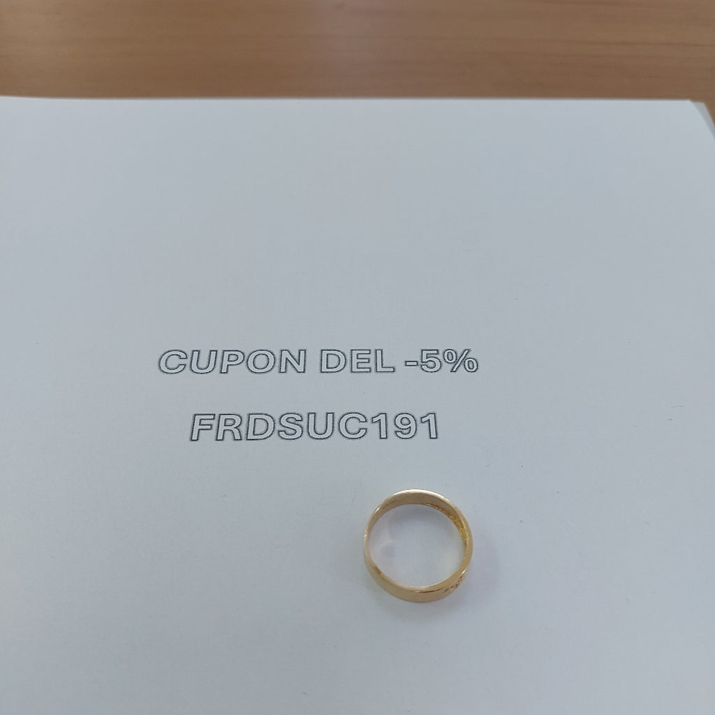ANILLO ORO 14 K 2.4 GRMS (SEMINUEVO)