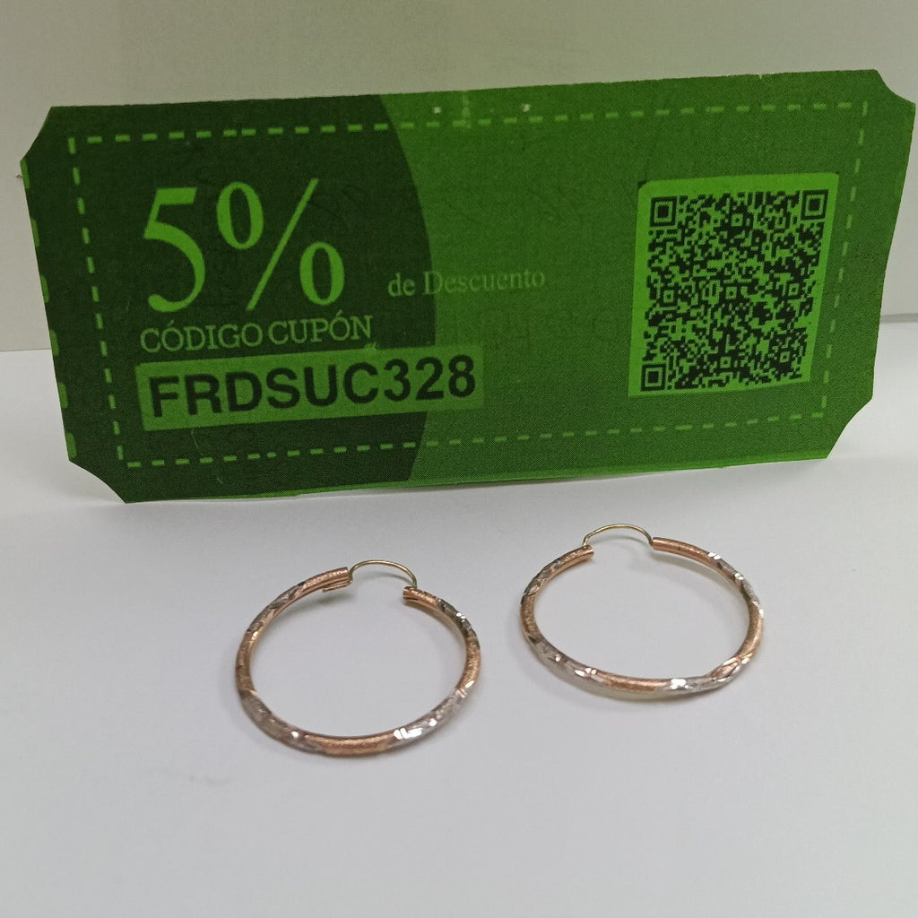 ARRACADAS PAR ORO 14 K 2.3 GRMS (SEMINUEVO)