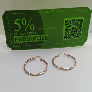 ARRACADAS PAR ORO 14 K 2.3 GRMS (SEMINUEVO)