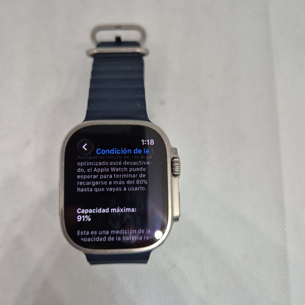 SMARTWATCH APPLE ULTRA 2 TITANIO A2986 49 MM GPS + CELULAR (SEMINUEVO)
