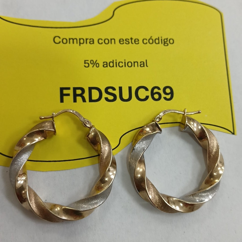 ARRACADAS PAR ORO 10 K 3.6 GRMS (SEMINUEVO)