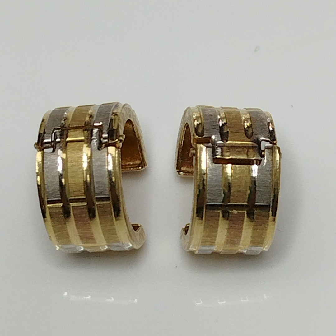 ARETES PAR ORO,RODIADO 14 K 3,70 GRMS (SEMINUEVO)