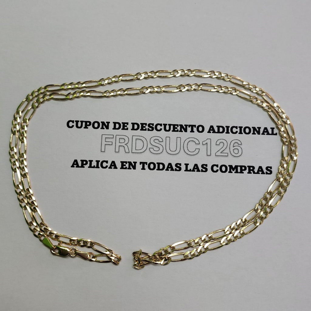 CADENAS 3X1 ORO 14K 60 CM 8 GR (NUEVO)