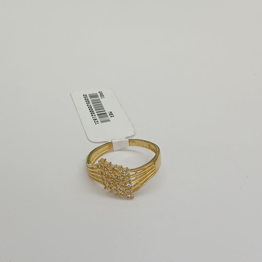 ANILLOS C/CIRCONIA ORO 10K TALLA 9 2.5 GR (NUEVO)