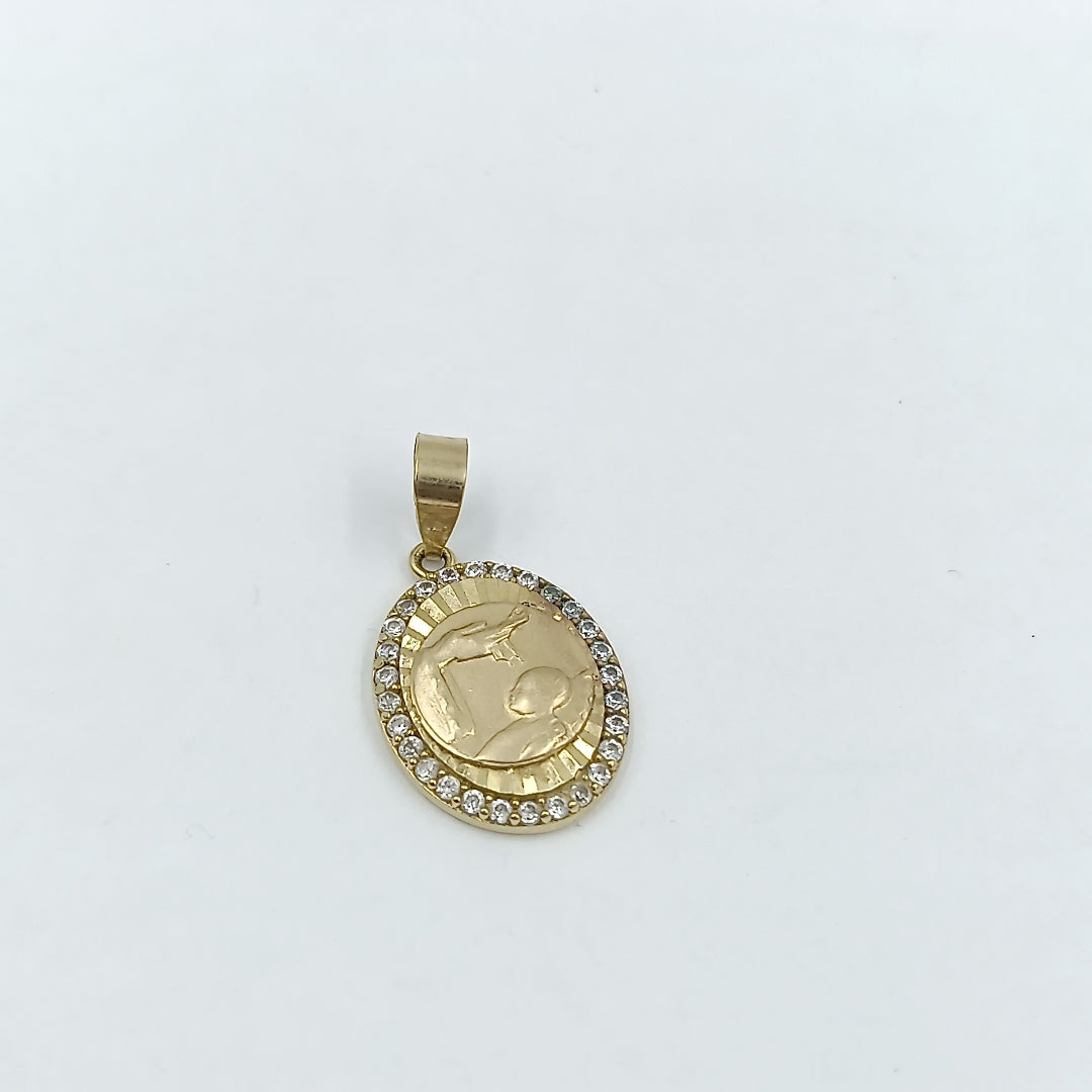 MEDALLA RELIGIOSA ORO 10 K 1.1 GRMS (SEMINUEVO)