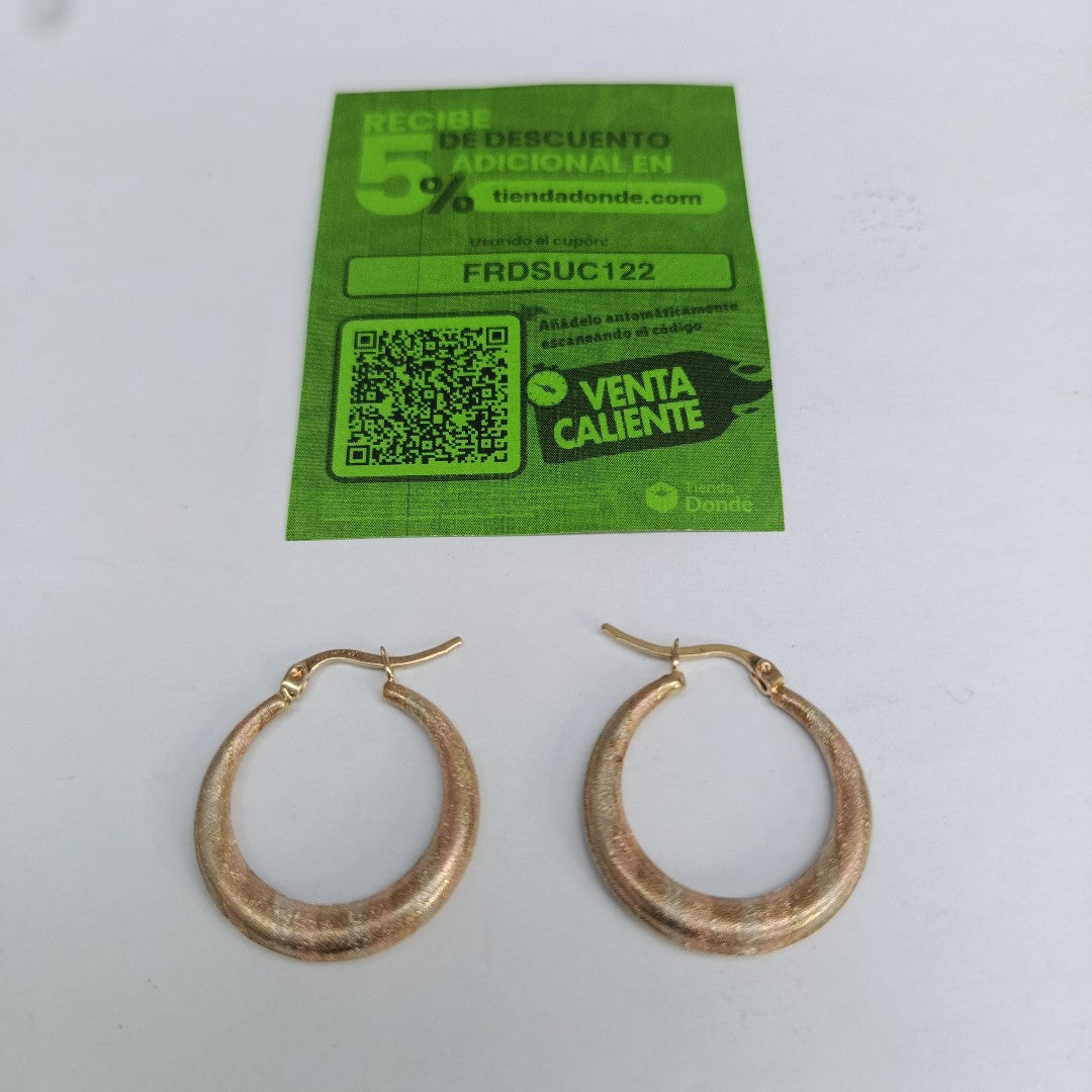 ARETES PAR ORO 14 K 3.3 GRMS (SEMINUEVO)