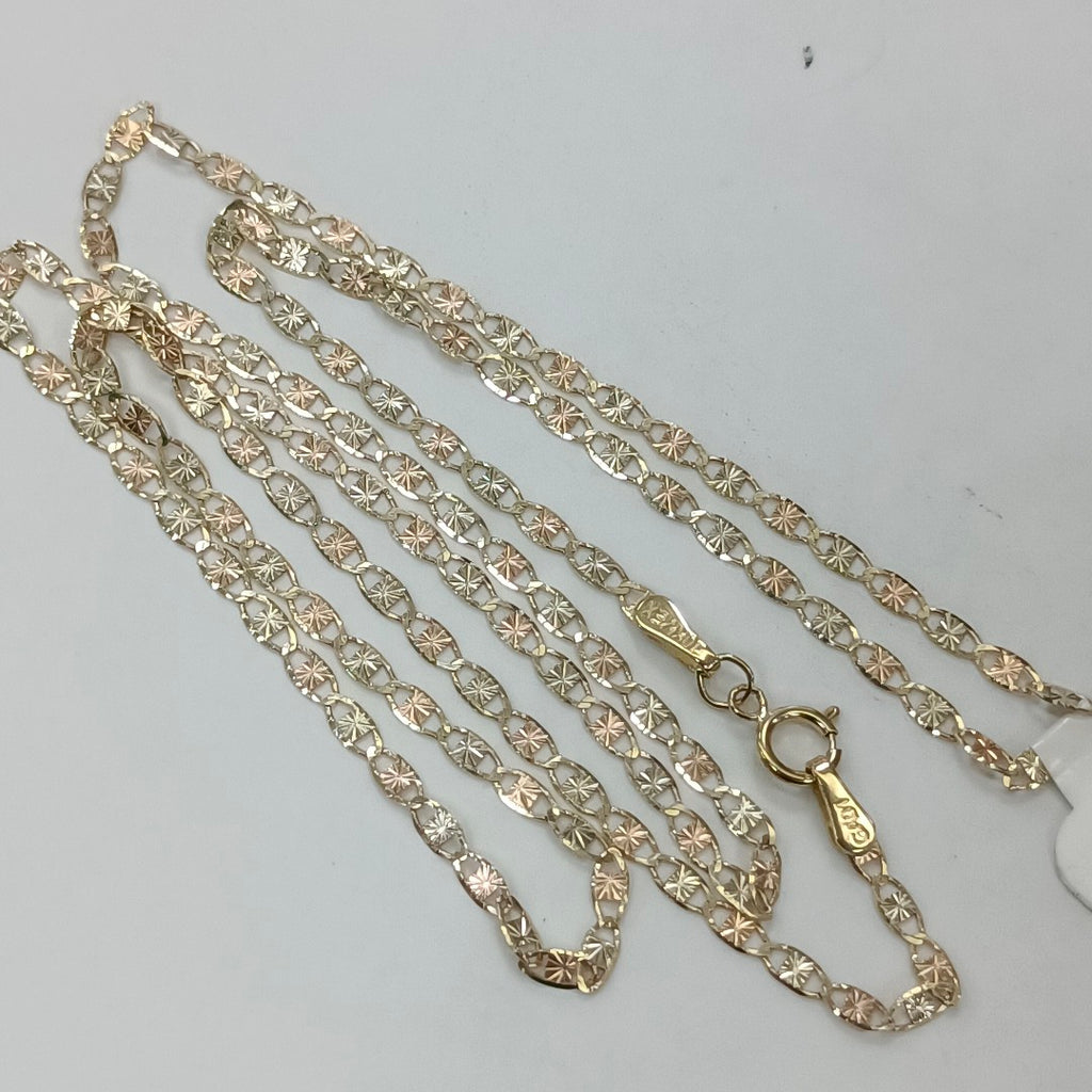 CADENAS TEJIDO GUCHI ORO 10K 55 CM 2.5 GR (NUEVO)