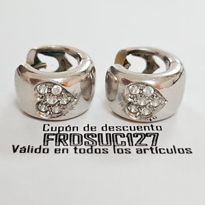 ARETES PAR ORO BLANCO 14 K 8.6 GRMS (SEMINUEVO)