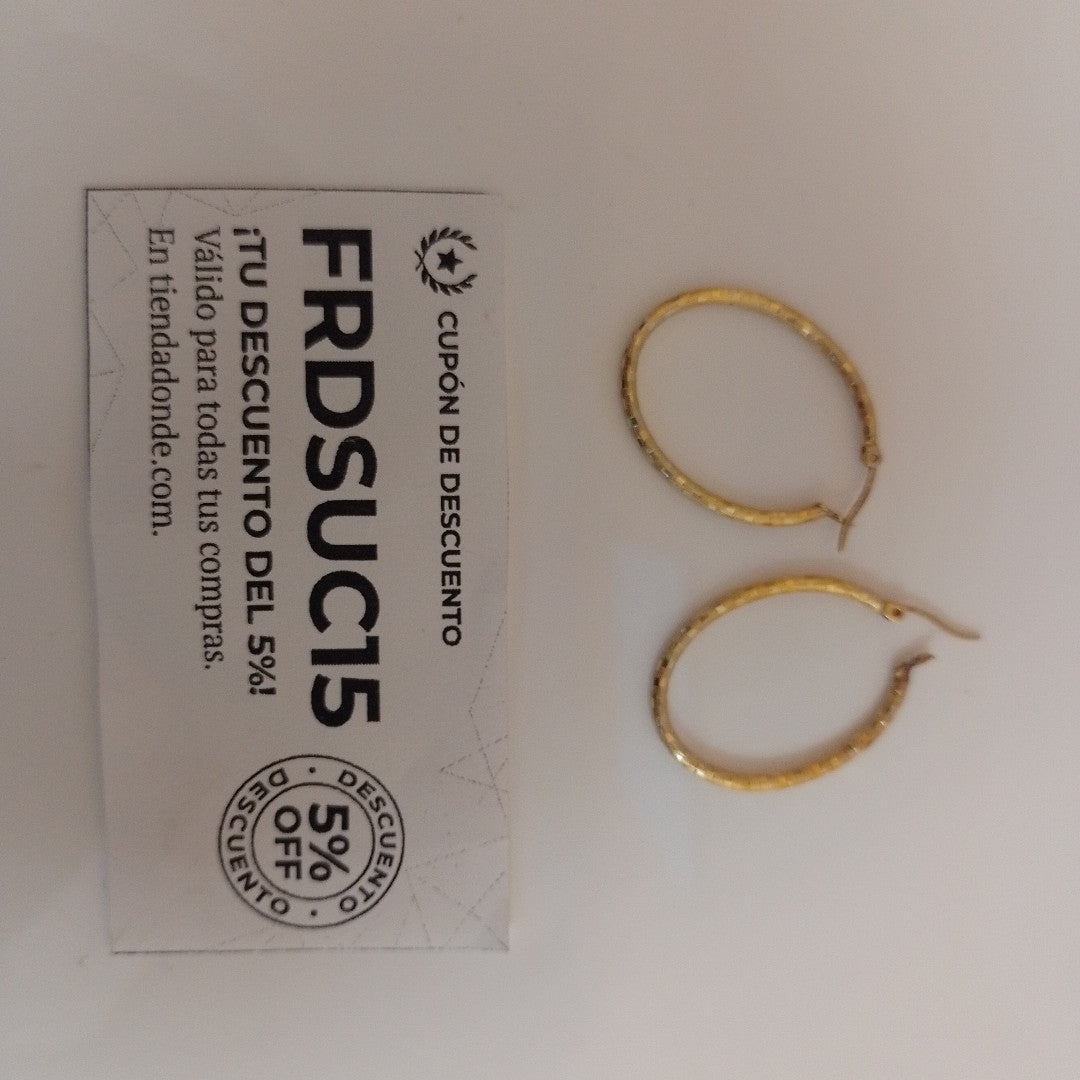ARRACADAS PAR ORO 14 K 2,60 GRMS (SEMINUEVO)