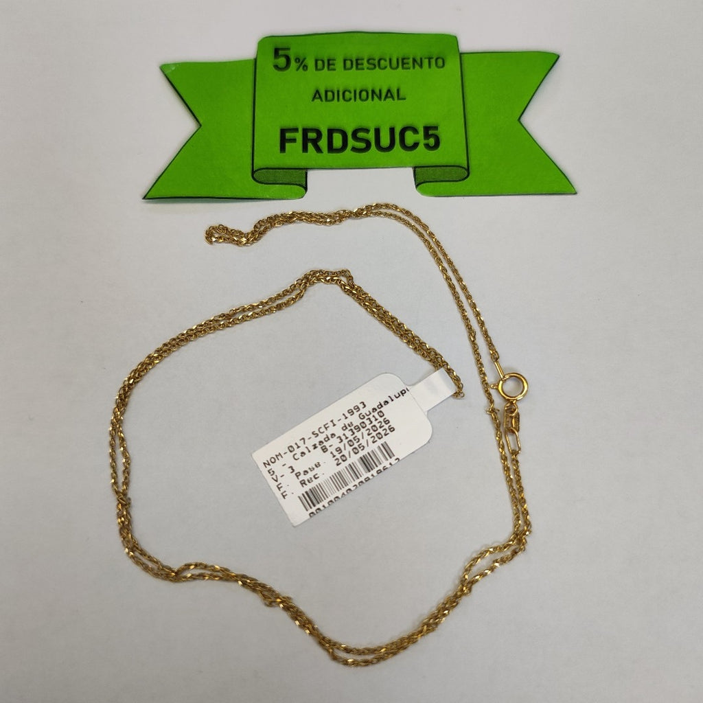 CADENA ORO 14 K 2.1 GRMS (SEMINUEVO)
