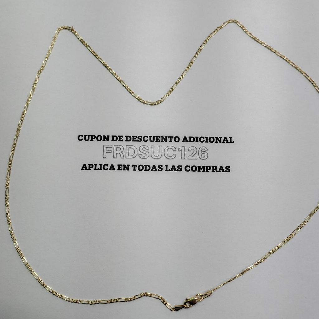 CADENAS 3X1 ORO 14K 55 CM 4 GR (NUEVO)