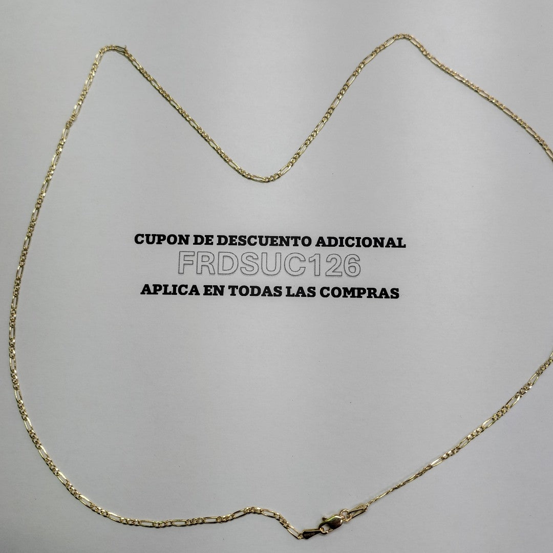 CADENAS 3X1 ORO 14K 55 CM 4 GR (NUEVO)