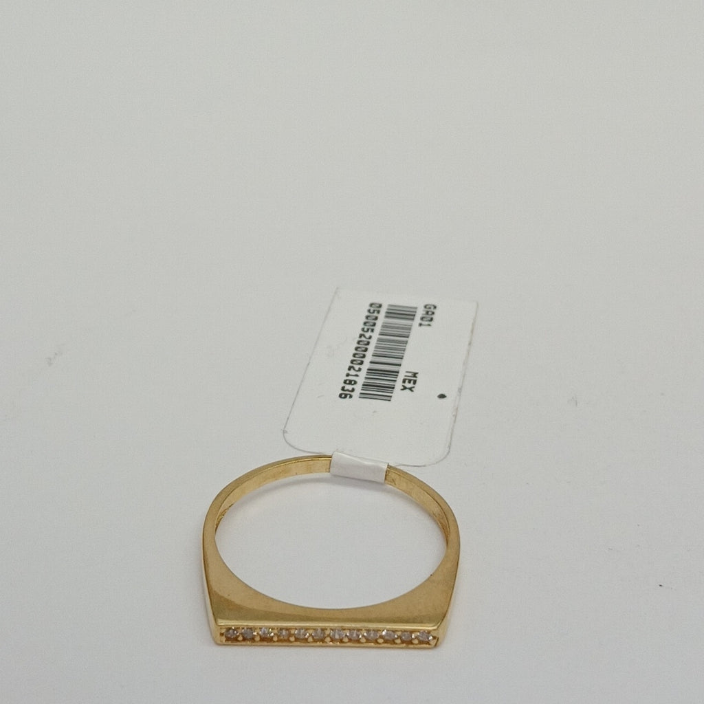 ANILLOS C/CIRCONIA ORO 10K TALLA 9 1.6 GR (NUEVO)