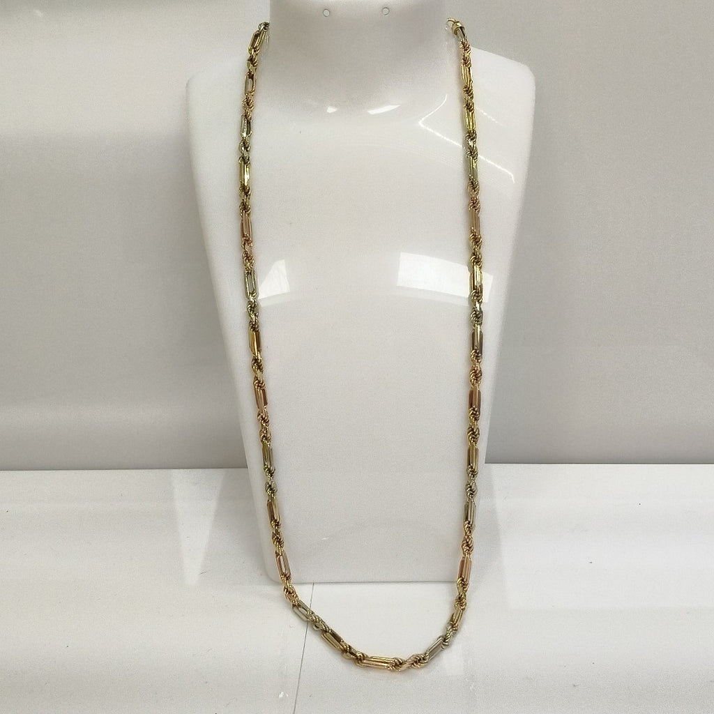 CADENA ORO COMBINADO 10 K 23.9 GRMS (SEMINUEVO)