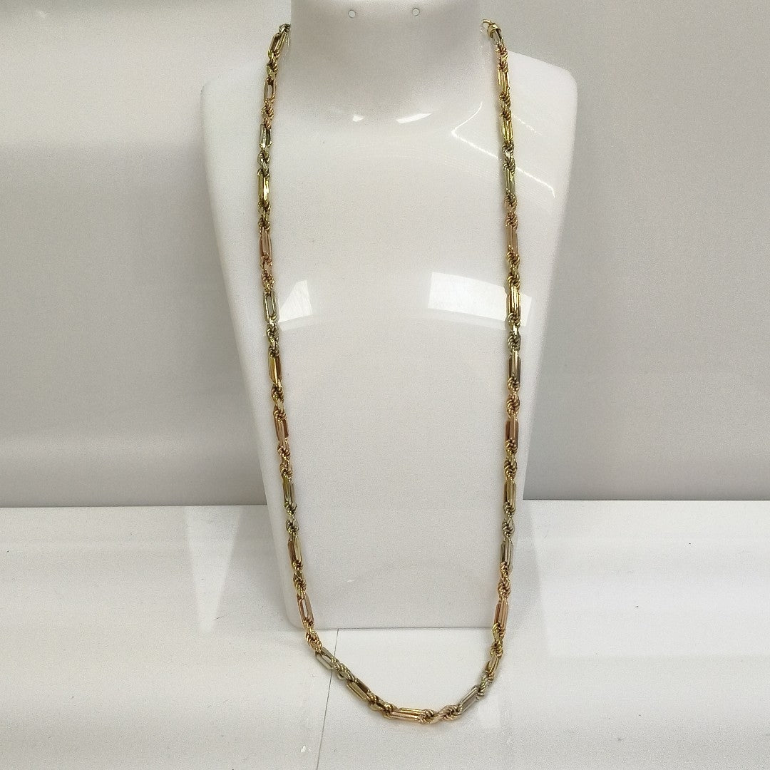 CADENA ORO COMBINADO 10 K 23.9 GRMS (SEMINUEVO)