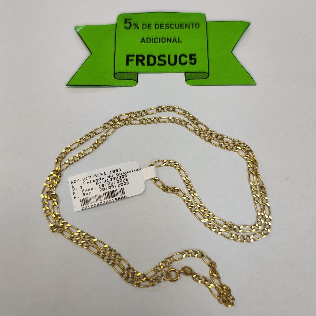 CADENA ORO 14 K 6.5 GRMS (SEMINUEVO)