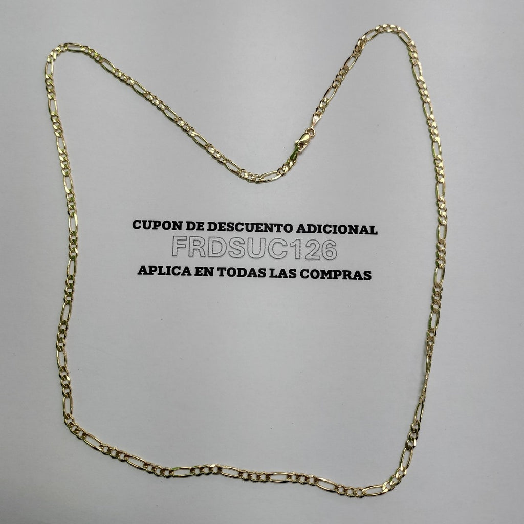 CADENAS 3X1 ORO 14K 60 CM 8.9 GR (NUEVO)