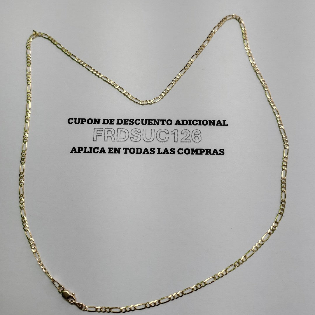 CADENAS 3X1 ORO 14K 55 CM 4.6 GR (NUEVO)