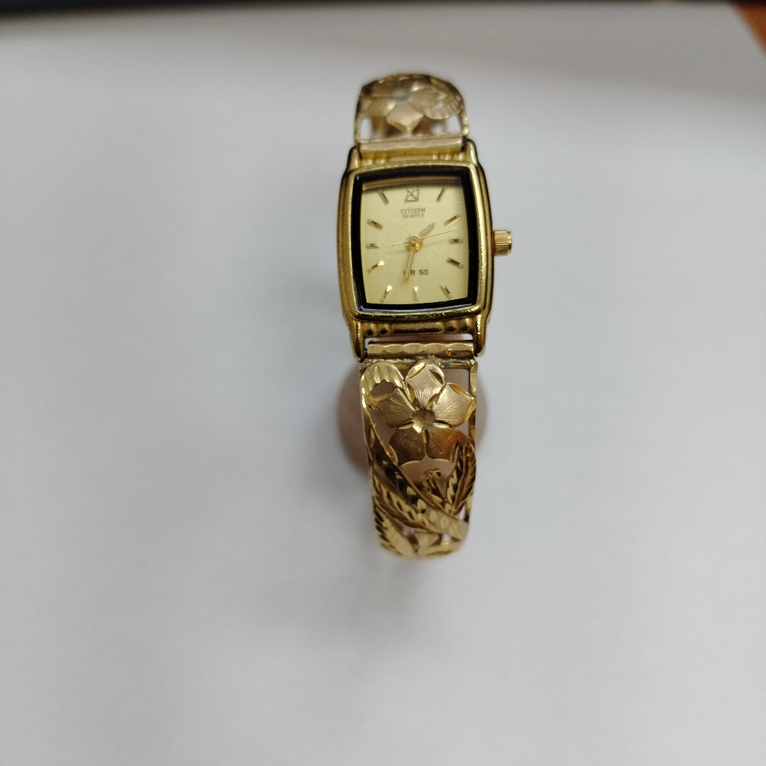 RELOJ CAJA ACERO PULSO ORO ORO 14 K 22.3 GRMS (SEMINUEVO)