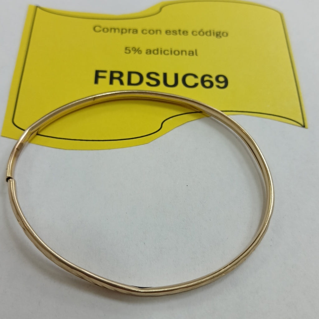 PULSERA RIGIDA ORO 10 K 3.5 GRMS (SEMINUEVO)