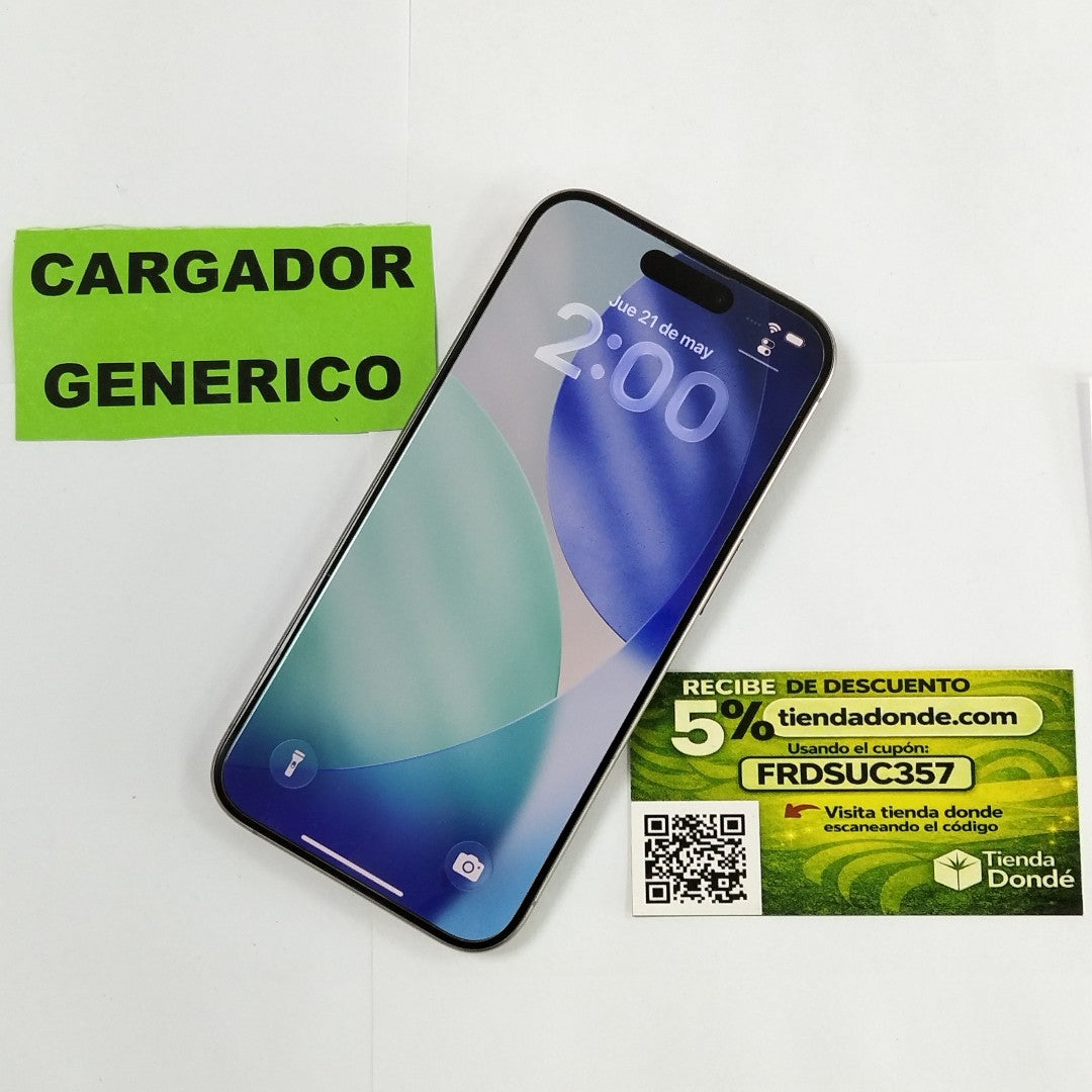 CELULAR APPLE IPHONE 15 PRO A3101 128 GB 8 GB RAM (SEMINUEVO)